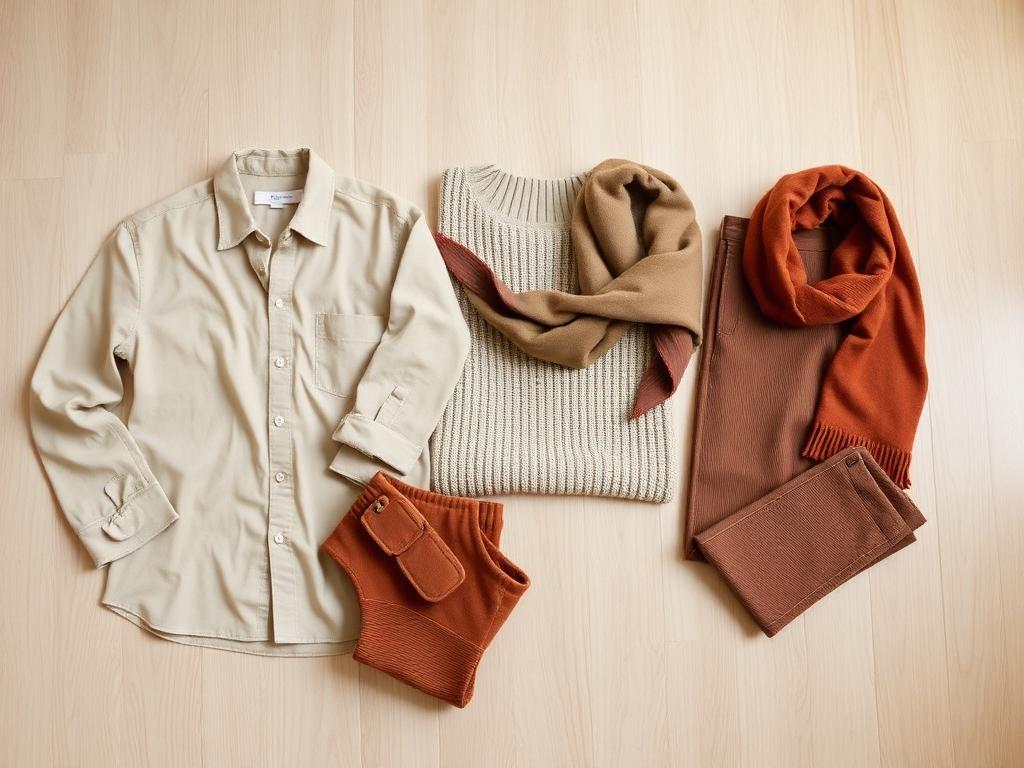 Tenues assorties : Beige & Terracotta